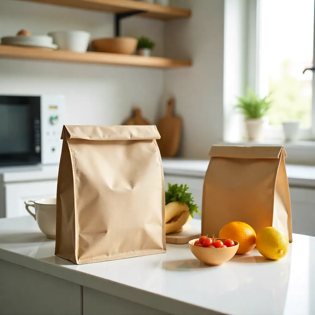 Lunch bags in various colors